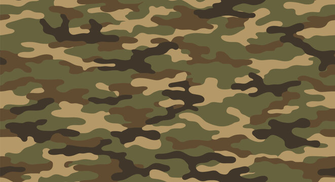 Camo pattern military green brown.
