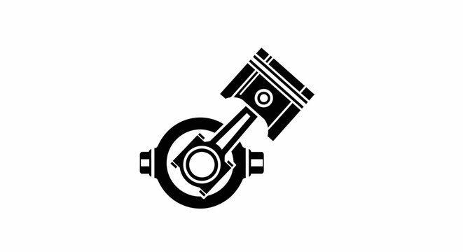 Piston and cylinder engine part.