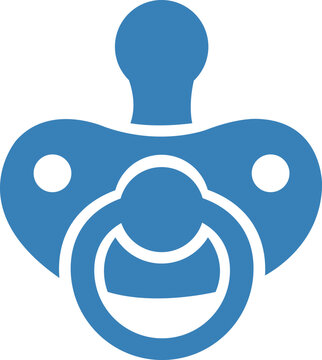 Blue Baby Pacifier for Infant Care and Soothing