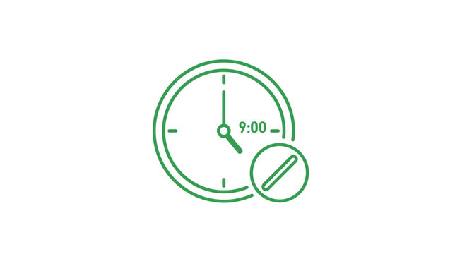Clock Icon with Pill Symbol, Time for Medication, Healthcare Concept