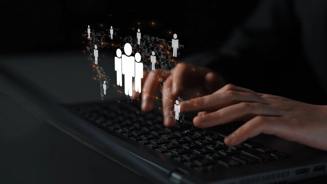 Global human network and workforce distribution highlight human, network, and global presence through digital connection and team coordination Marrow