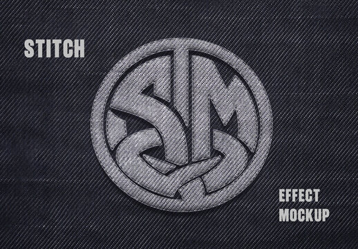 Stitch Effect Mockup