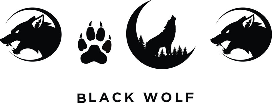 vector illustration of a wolf