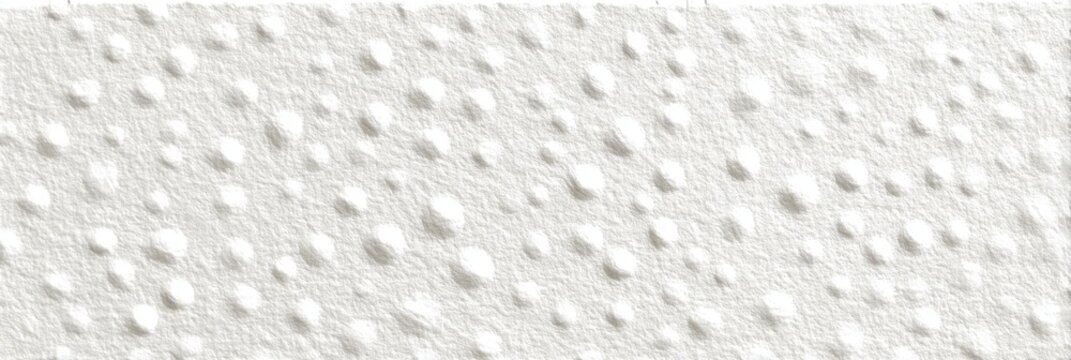 White embossed paper texture with raised dotted bumps, soft gray shadows, and fibrous surface for clean minimal background or packaging design.