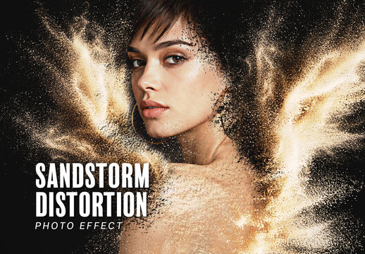 Sandstorm Distortion Photo Effect
