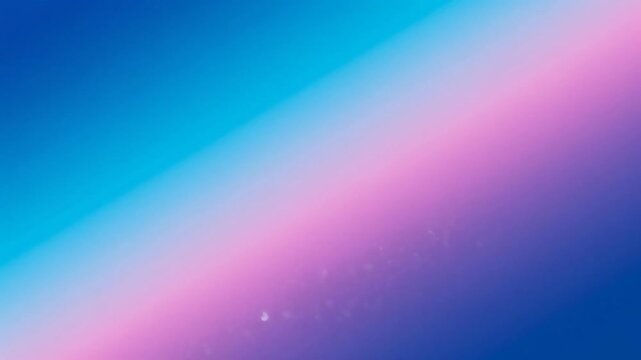 Motion graphic background of floating snow particles falling diagonally on blue to pink gradient, seamlessly loops　モーショングラフィック背景 青からピンクのグラデーションに斜めに降る雪の粒子、シームレスループ動画