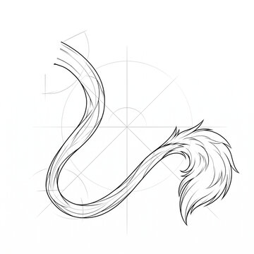 Thin tufted lion tail blueprint base.