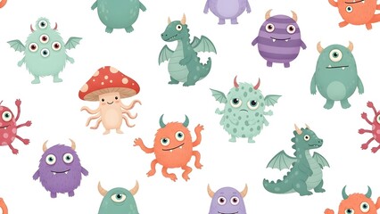Fototapeta premium Cute cartoon axolotl illustration with pink frilly gills on a solid blue background