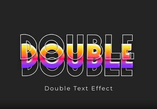 Double Text Effect