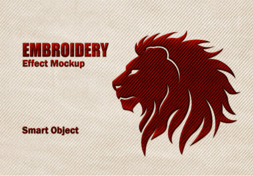 Embroidery Effect Mockup