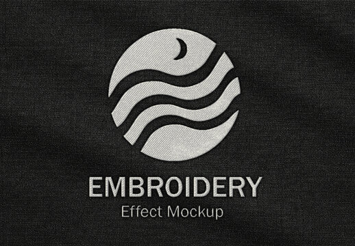 Embroidery Effect Mockup