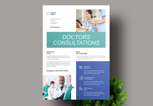 Medical Healthcare Flyer Poster Layout