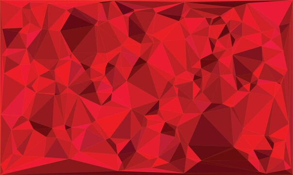 Art & Illustration lowpoly red abstract background. 