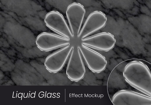 Liquid Glass Effect Mockup