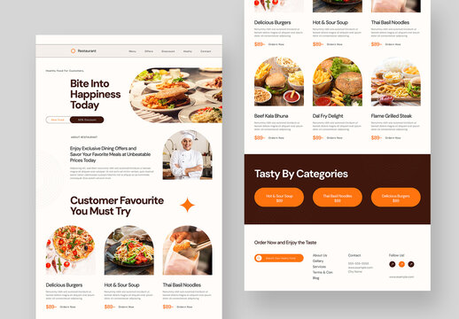 Food Email Newsletter Template