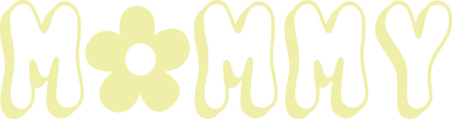 Mommy typography clip art design on plain white transparent isolated background for sign, card, shirt, hoodie, sweatshirt, apparel, tag, mug, icon, poster or badge © AllYearRoundDesigns