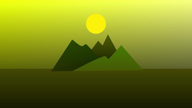 landscape with mountains. future landscape vektor. tomorrow landscape