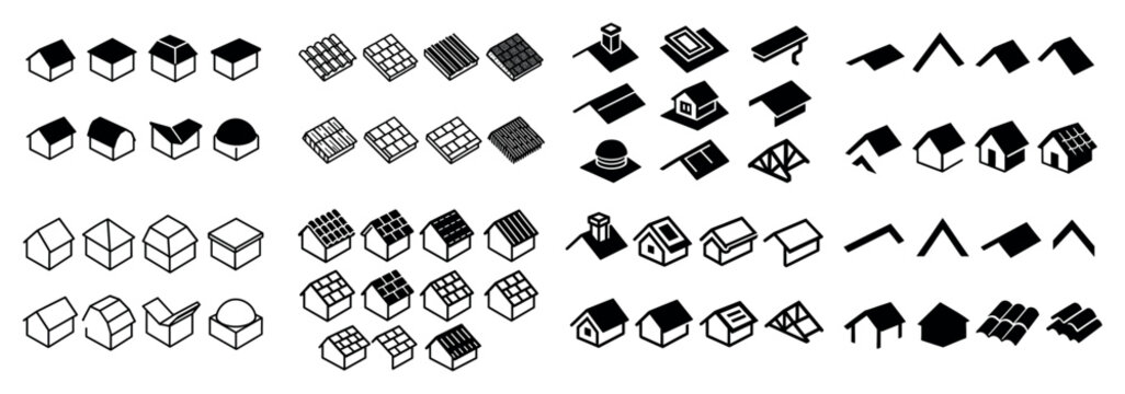 Geometric roof designs collection