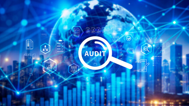 Audit concept. Business Audit check and evaluate financial statement, Financial auditing concept, Audit and Fraud Investigation