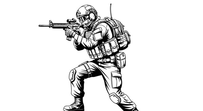 soldier with sword