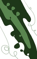 Abstract image for printing. Picture for modern interiors. The picture is painted by hand on a tablet. © neurostructure