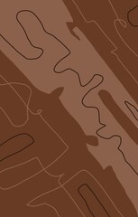 Abstract image for printing. Picture for modern interiors. The picture is painted by hand on a tablet. © neurostructure