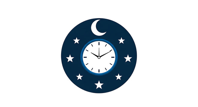 Blue circle with white "c" and star pattern, minimalist letter