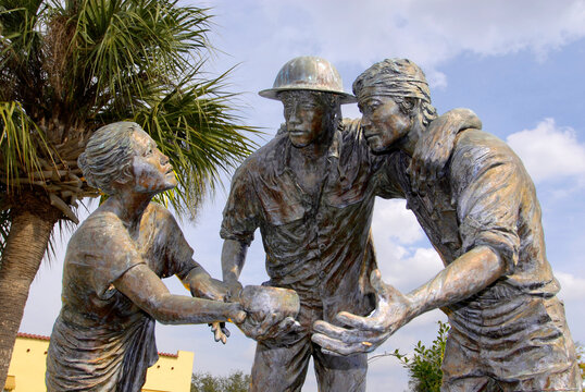 Bataan Corregidor World War II 2 Memorial in Historic downtown Kissimmee Florida FL . 05.01.26