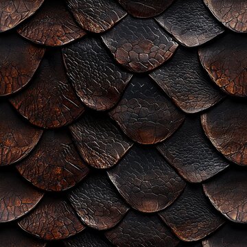 Seamless pattern of smooth dark king cobra scales creating a sleek dangerous organic background.