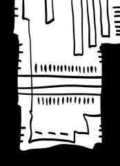 Abstract image for printing. Picture for modern interiors. The picture is painted by hand on a tablet. © neurostructure