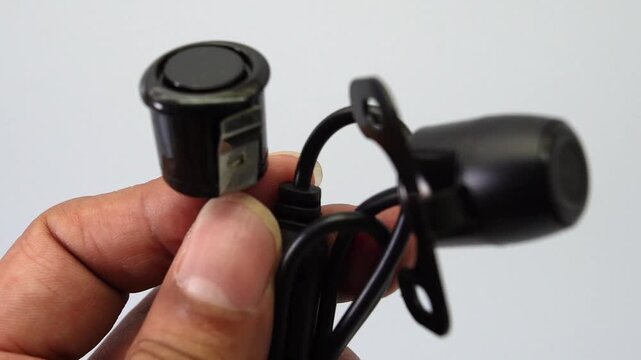 Automotive backup camera with RCA cables