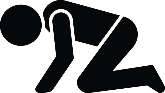 Silhouette of person praying or bowing down