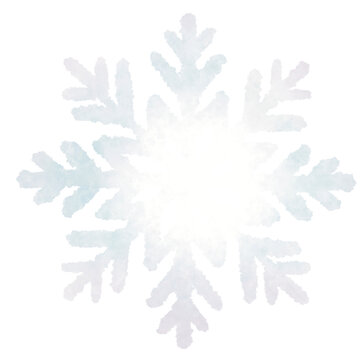 Whimsical Watercolor Snowflake Illustration