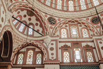 Fototapeta premium Ceiling of a Yeni valide Mosque in Istanbul