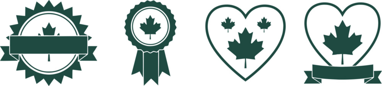 Canada day celebrations iconic maple leaf castle designs in green