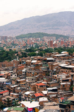 Comuna 13 Medellin Colombia Urban Hillside Neighborhood Cityscape