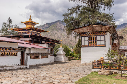 Kyichu (Kyerchu) Lhakhang temple near Paro, Bhutan