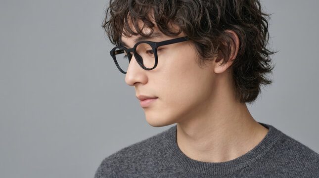 メンズショートヘアスタイルが似合う男性のポートレート