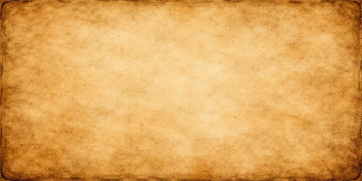 A textured vintage background featuring aged brown parchment with a grungy antique surface and stained patterns provides a blank retro page design for a weathered old paper sheet backdrop