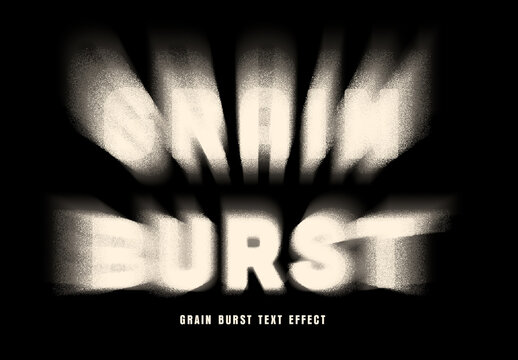 Grain Burst Text Effect