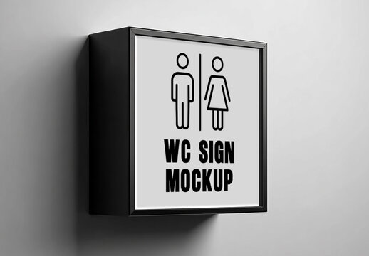 Wc Sign Mockup