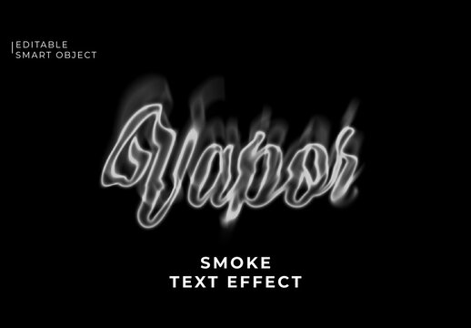 Smoke Script Text Effect