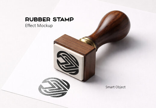 Rubber Stamp Effect Mockup