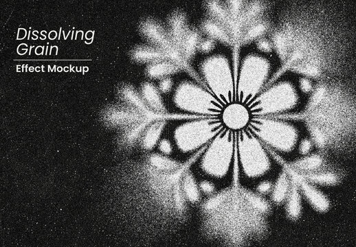 Dissolving Grain Effect Mockup