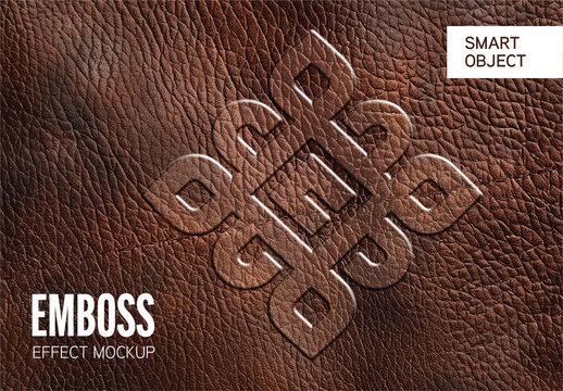 Emboss Effect Mockup