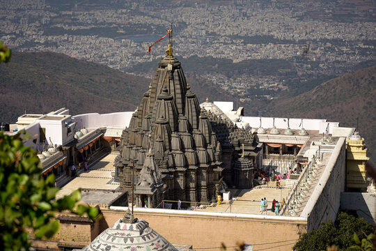 The Jain temples on Mount Girnar in Junagadh, Gujarat, dedicated to Neminath jain temple, the 22nd Tirthankara. 
