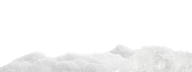 White snow on transparent background, png. Banner design © New Africa