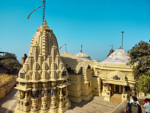 Girnar Parvat temples in Junagadh, Gujarat, is an ancient, sacred mountain complex featuring 866 Hindu and Jain temples spread across five peaks.