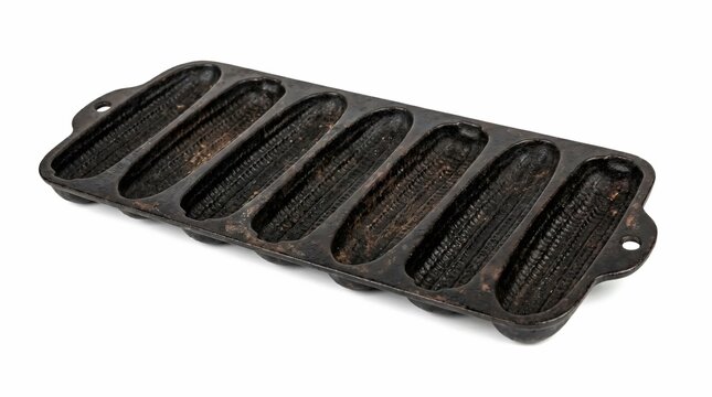 Vintage Cast Iron Cornbread Pan with Seven Slots