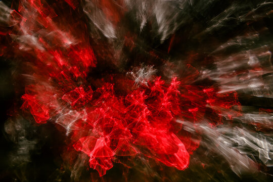 Explosion star with gloss and lines. Awesome beautiful nebula somewhere in outer space. Colorful space.